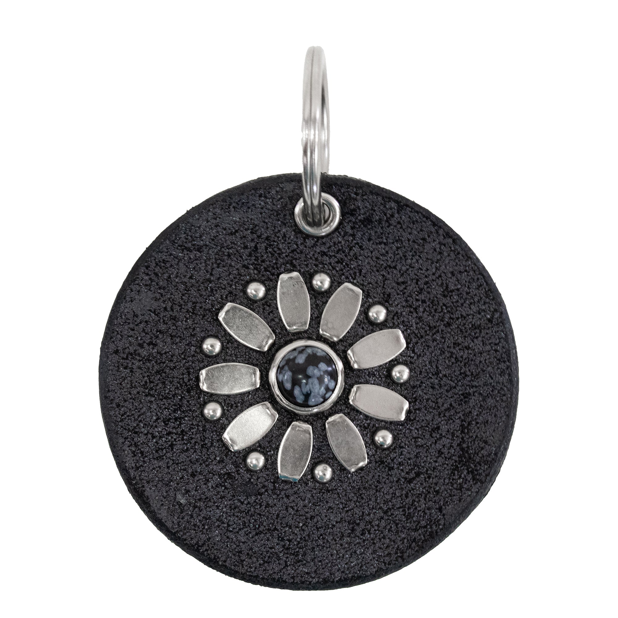 Flor Semi - Precious Stone Keychain
