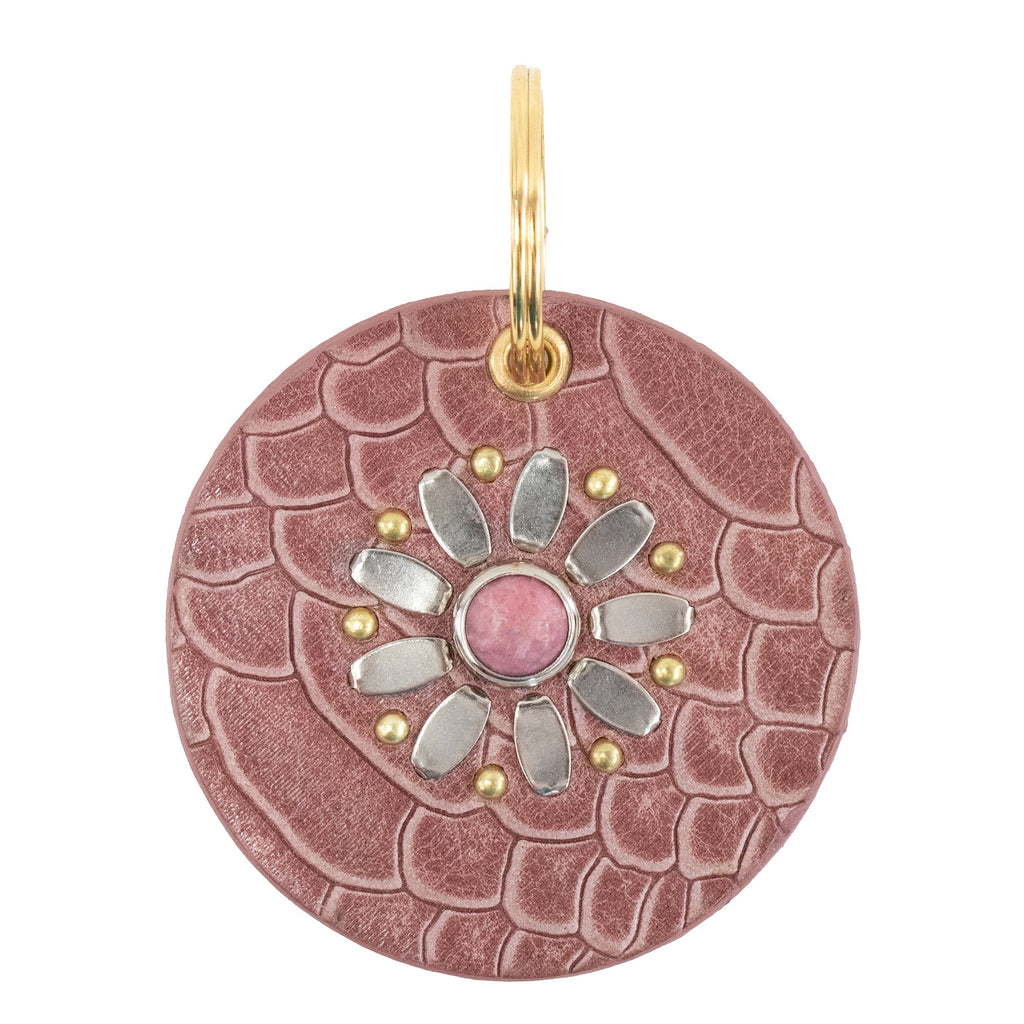 Flor Semi - Precious Stone Keychain