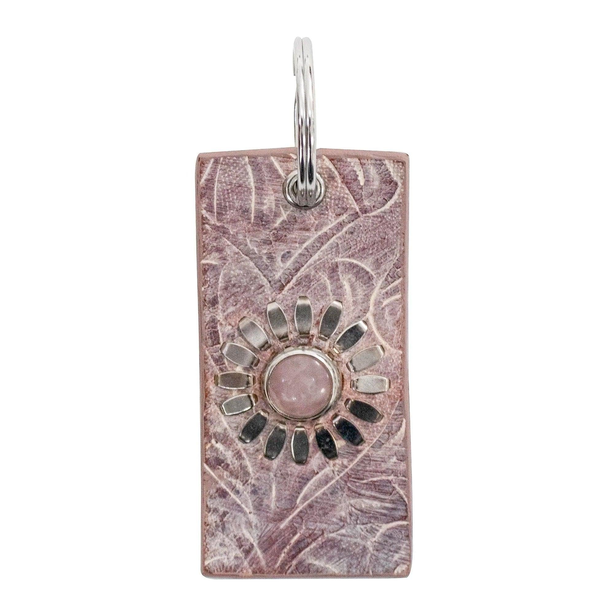 Flor Semi-Precious Stone Keychain